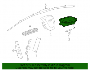 Подушка безопасности airbag пассажирская в торпеде Chevrolet Malibu 13-15