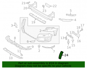 Reflector bara fata dreapta Audi Q7 16-