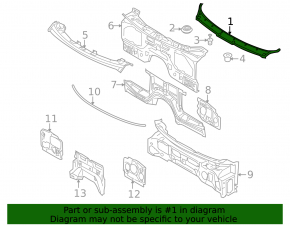 Grila stergatoarelor din plastic pentru BMW X5 E70 07-13