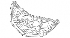 Grilă radiator Acura RDX 13-15