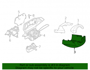 Обрамление рулевой колонки Volkswagen ID.4 21-26 3 части