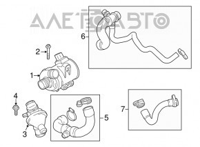Țeavă de răcire inferioară BMW X3 F25 13-17 2.0T