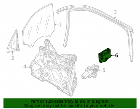 Calculator portieră stânga față Audi A3 22-26