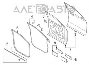 Отбойник капота Lincoln MKC 15-19 на капоте