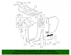 Накладка порога с подсветкой задняя правая Lexus RX300 RX330 RX350 RX400h 04-08 черная