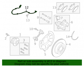 Датчик ABS задний левый Ford Ecosport 18-19 FWD