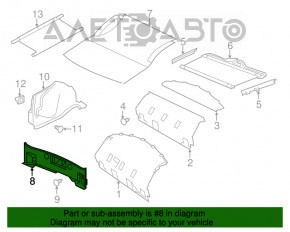 Накладка проема багажника Chrysler 300 11-14