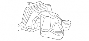 Подушка двигателя левая Chevrolet Malibu 16-18 1.5T, 2.0T