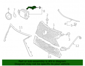 Suport pentru radarul de croazieră Lexus RX 16-20