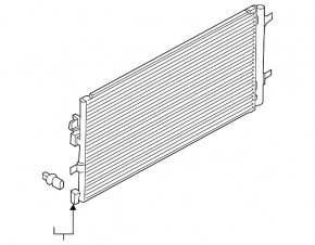 Condensator radiator aer conditionat Porsche Macan 15-AVA