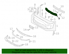 Absorbantul de bara fata Ford Mustang mk6 18- restul