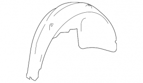 Подкрылок задний левый Mercedes W164 ML