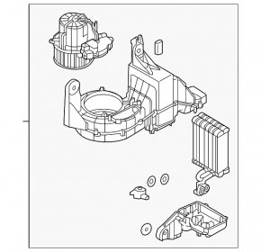 Печка в сборе 3 ряд Volvo XC90 16-26