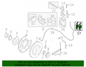Скоба крепления тормозных колодок задние BMW 4 F32/33/36 14-20 M Sport, 2 штуки