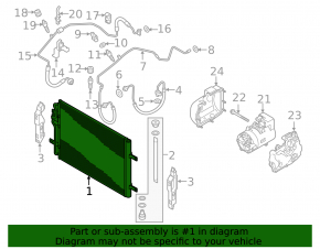 Condensator radiator aer condiționat VW e-Golf 15-19 fără încălzire