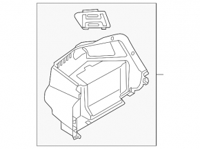 Capacul arcului drept Kia Optima 14-15 hibrid