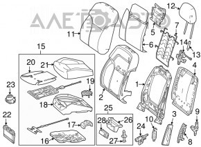 PASSENGER SIDE SEAT CONTROL MODULE Infiniti QX30 17-