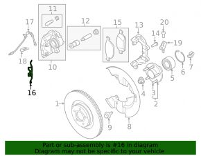 Пружина скобы суппорта передняя правая Ford Escape MK3 13-19 awd