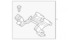 Защелки задних ремней с пиропатронами Ford Fusion mk5 14-16 беж
