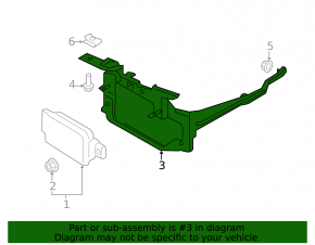 Suport radar Ford Edge 19-24 tip 1