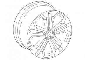 Диск колесный R22 x 10J ET21 Audi Q8 19-22 бордюрка