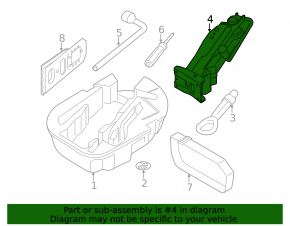 Домкрат Mini Cooper F56 3d 14-21 ржавый