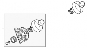Генератор Audi A4 B8 13-16 рест 2.0T
