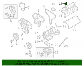 Крышка маслозаливной горловины Nissan Sentra 13-18 1.8