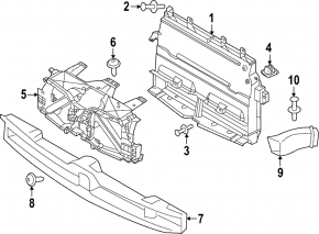 Deflector radiator BMW iX 21-25