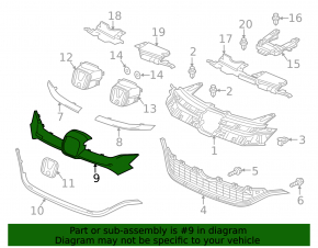 Накладка решетки радиатора grill Honda CRV 15-16