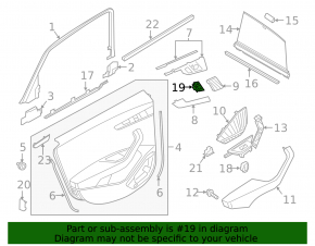 Кнопка центрального замка задняя левая Audi A4 B9 17-25