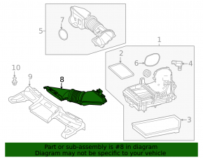 Воздухоприемник воздуховод Mercedes C-class W206 300 23-25 2.0