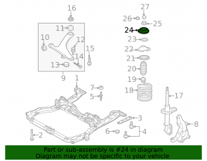 Опора амортизатора передняя левая Subaru Outback 10-14