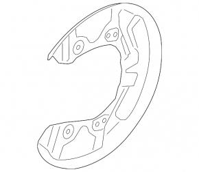 Capac disc frana spate dreapta BMW i3 14-20 nou original