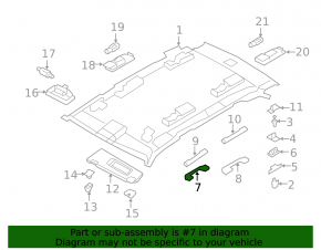 Ручка потолка передняя левая BMW X5 E70 07-13 серая