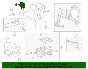 Подголовник передний правый Toyota Camry v50 12-14 ткань, бежевый, под химчистку, примят