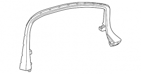 Cadru interior ușă, față stânga, Chevrolet Equinox EV 24-26