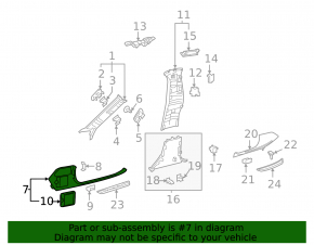 Ornamente prag interior față dreapta pentru Mercedes W213 E 17-23, negru, zgârieturi
