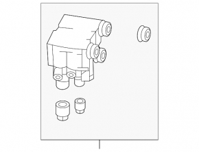Bloc supape suspensie pneumatică Land Rover Discovery 17-23