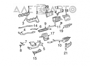 Приемная труба левая Mercedes W211 E550