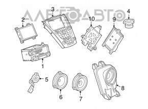 Пищалка левая Cadillac ATS 13-19 BOSE
