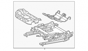 Мотор регулировки подъема водительского сиденья Toyota Camry v70 18-20 без каркаса