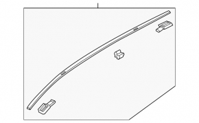 Накладка крыши левая Mazda CX-5 13-16