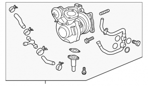 Ansamblu turbina Subaru Impreza WRX GH 08-14 2.5T transmisie manuala