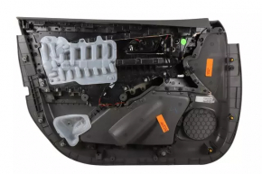 Обшивка двери карточка передняя правая Chevrolet Malibu 13-15 под Pioneer, кожа черн
