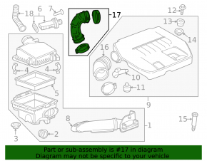 Воздуховод Chevrolet Volt 11-15