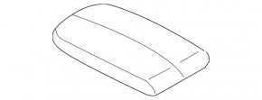 Консоль центральная подлокотник BMW X5 F15 14-18 кожа черная Dakota, в сборе