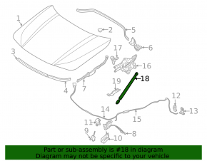 Amortizor capotă stânga pentru BMW X2 F39 18-23