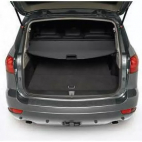 Шторка багажника Subaru b9 Tribeca черная, под чистку, царапины, примята