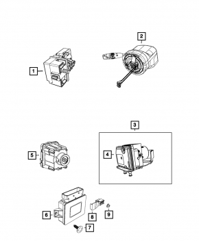 ABS АБС Jeep Cherokee KL 19-19 под радар, без start-stop